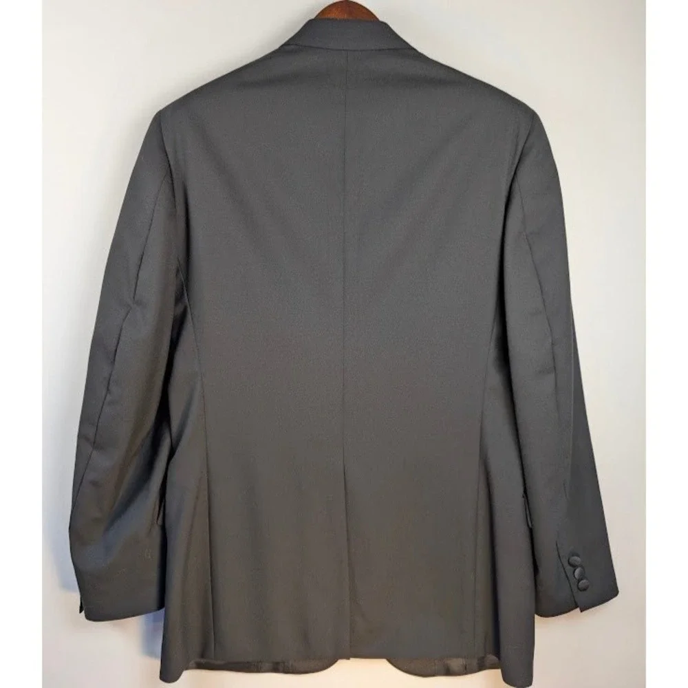 Brooks Brothers Tuxedo Jacket Mens 40L Black Brooks Ease Made in USA